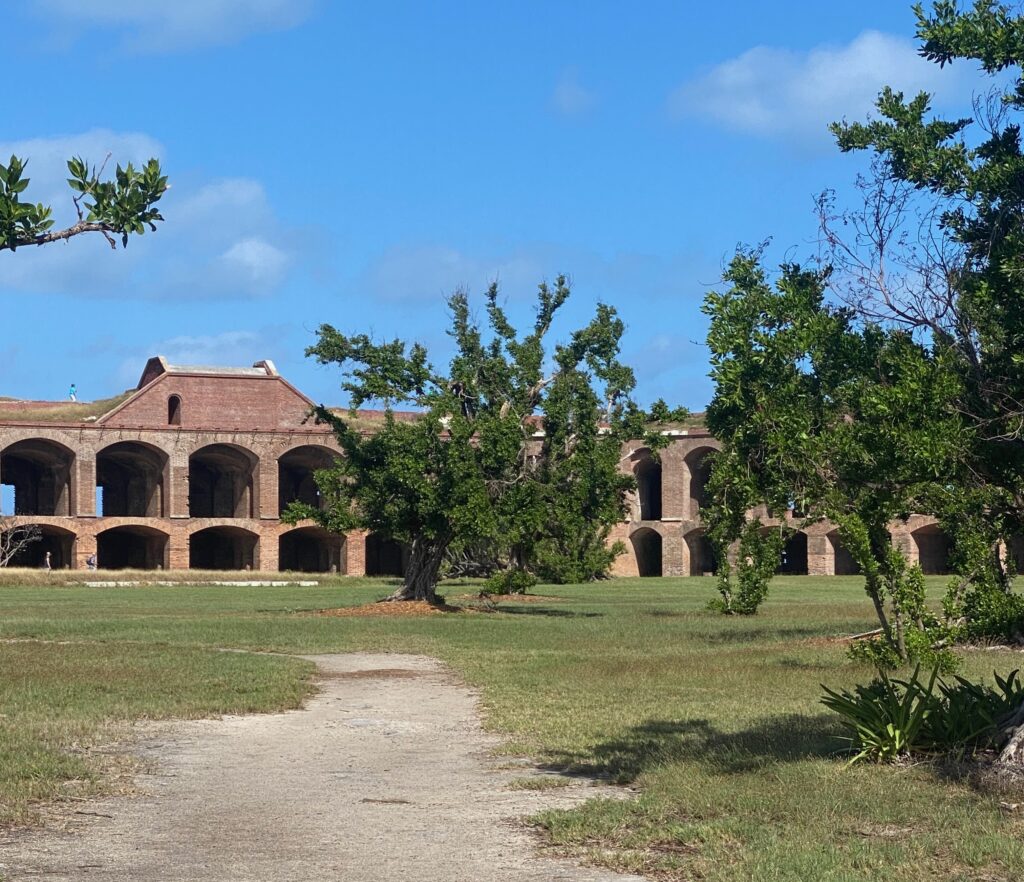 Outside of Fort Jefferson at Dry Tortugas