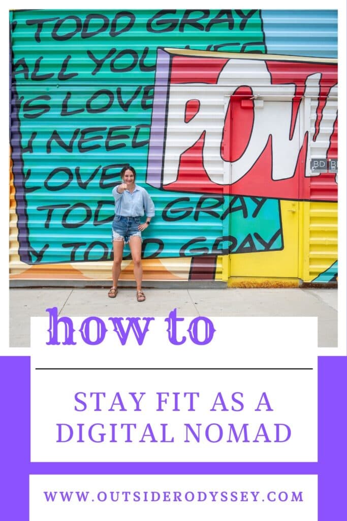 pinterest pin: how to stay fit as a digital nomad