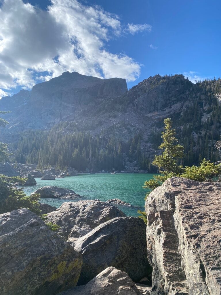 Lake Haiyaha Rocky Mountain National Park