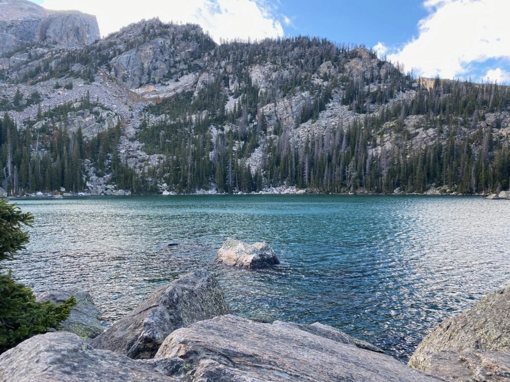 Lake Haiyaha Rocky Mountain National Park