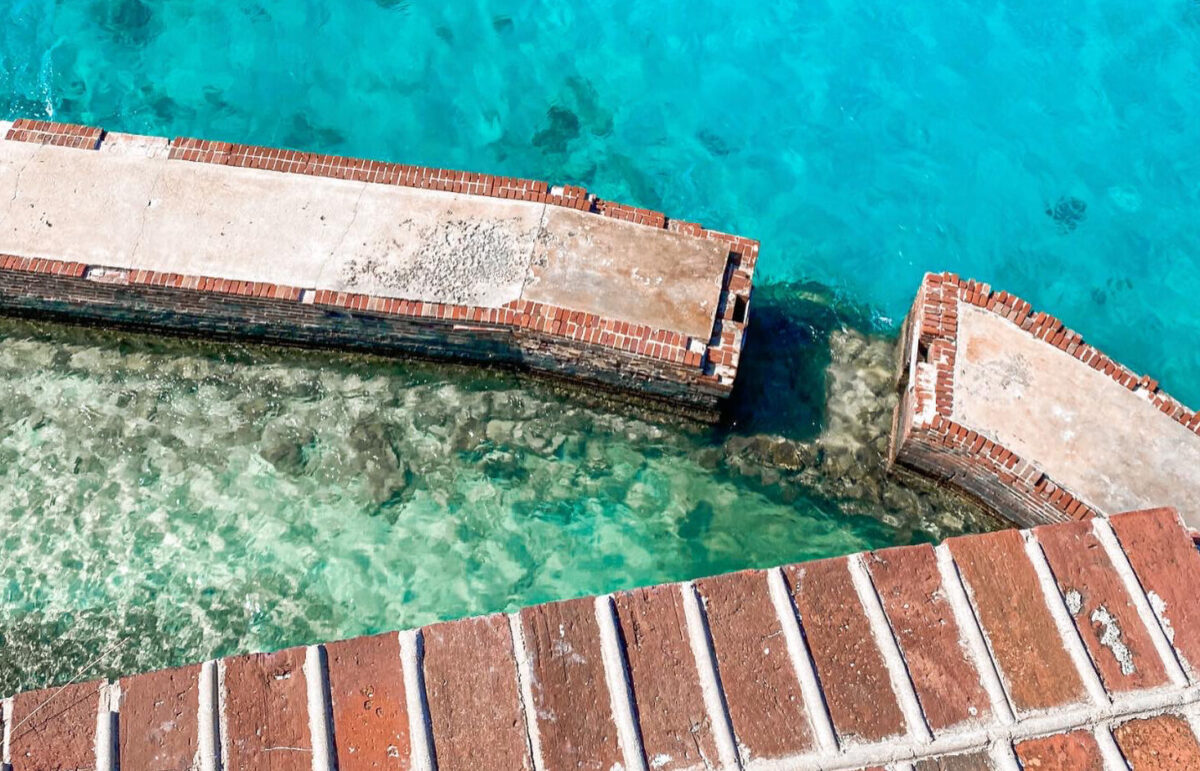 Top of Fort Jefferson at Dry Tortugas