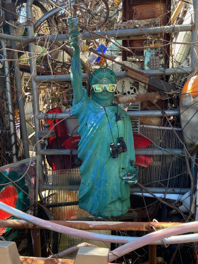 Statue of Liberty at Cathedral of Junk